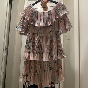 Self-Portrait Floral Printed Tiered Mini Dress